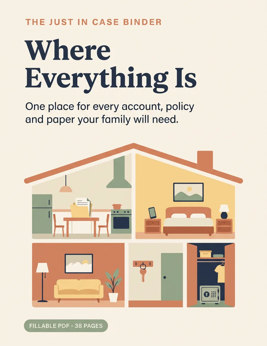 Cover of Where Everything Is: The Just In Case Binder